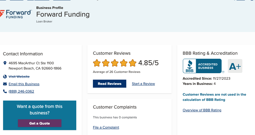 Forward Funding Reviews: Did You Get The Mailer?